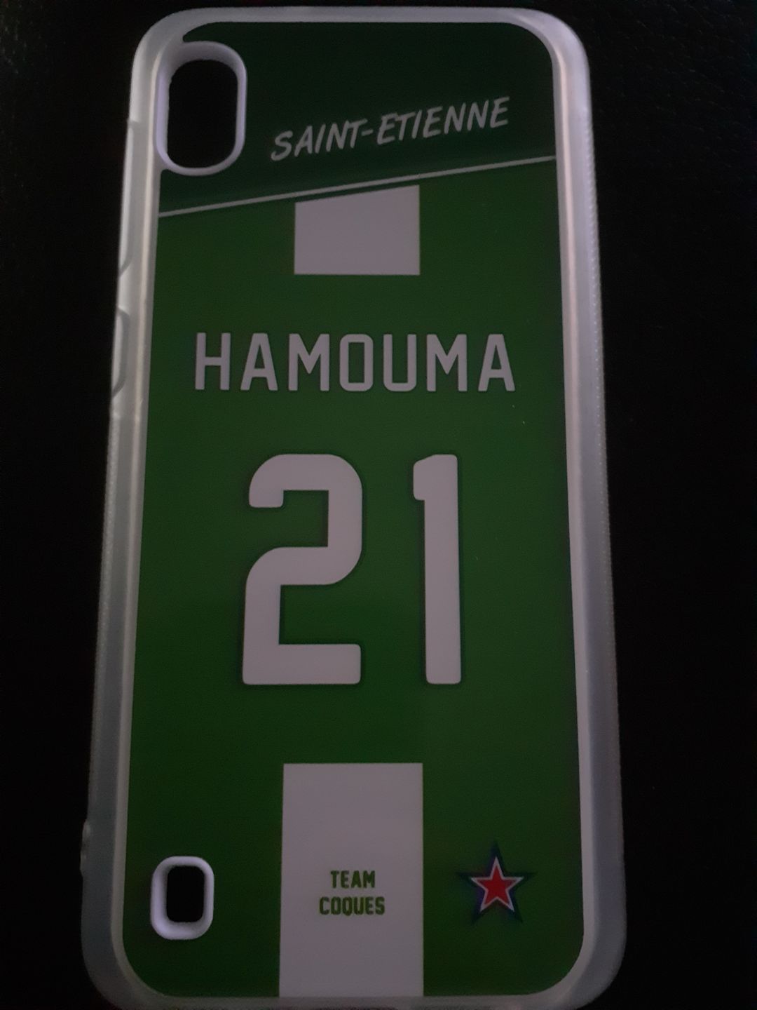 Customer photo review of Coque foot SAINT-ETIENNE ASSE - flocage 100% personnalisable - iPhone smartphone
