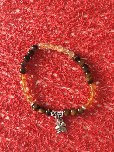 Customer photo review of BRACELET "Chance" OEIL DE TIGRE/CITRINE