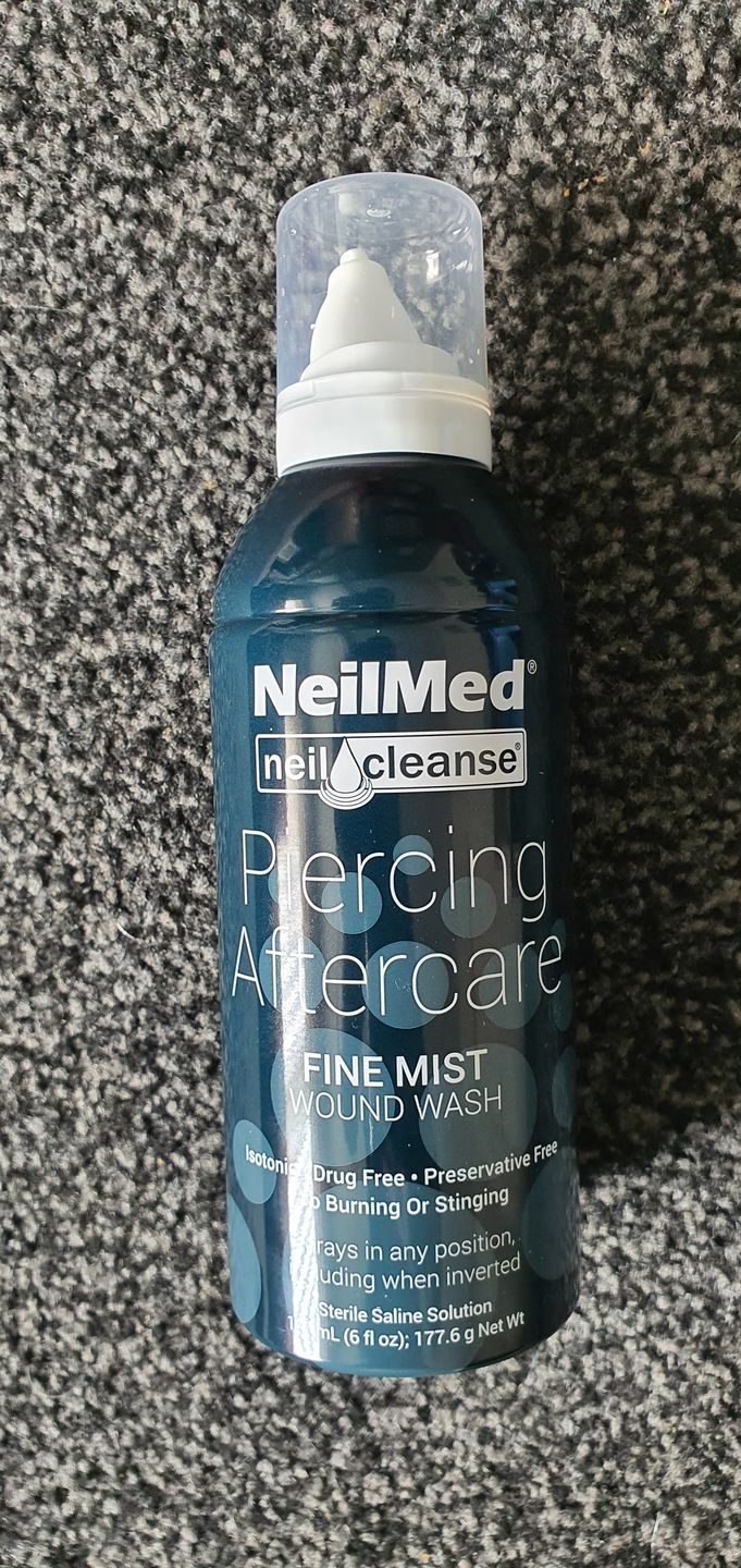 Customer photo review of NeilMed Sterile Saline Piercing Aftercare