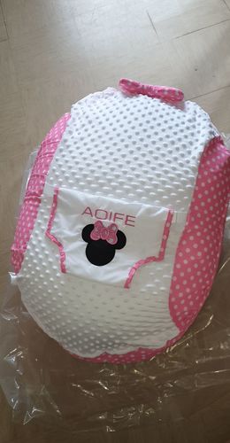 Customer photo review of Personalised Applique Minnie Mouse Baby Bean Bag