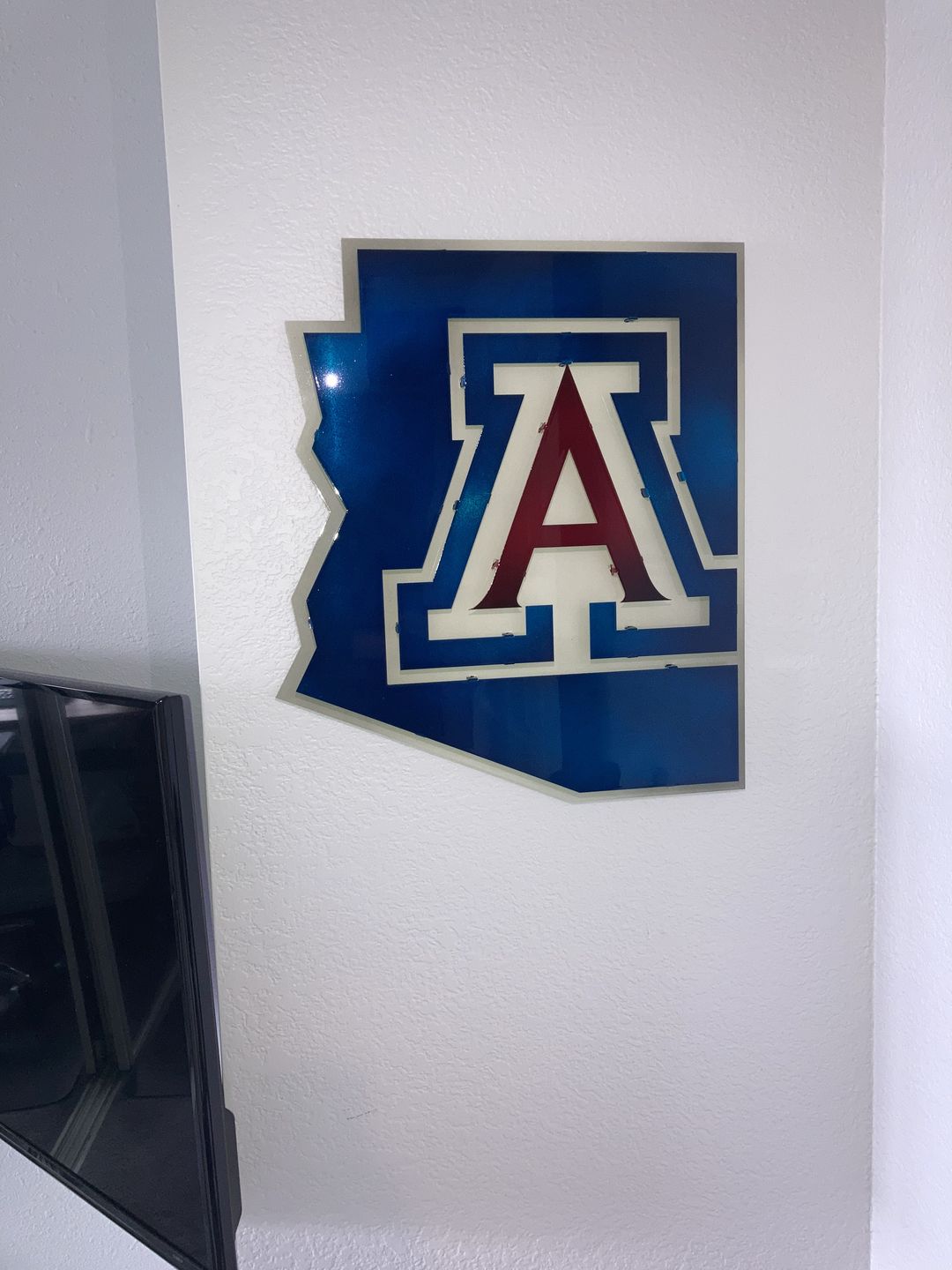 Customer photo review of Arizona Wildcats  "A" on the State  21" x 18"
