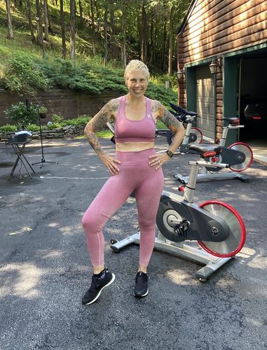 Karen M. review of Mesh Panel High Rise Leggings image 1 out of 1