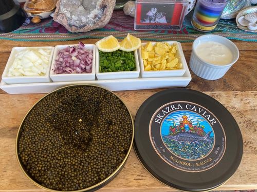 Customer photo review of Kaluga Sturgeon Caviar - (River Beluga)