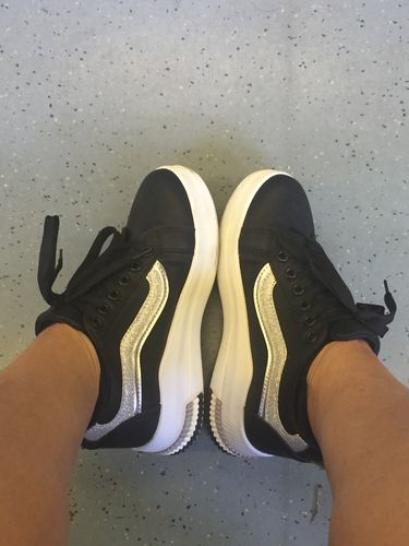 Customer photo review of Sneakers Flash donna con tacco interno