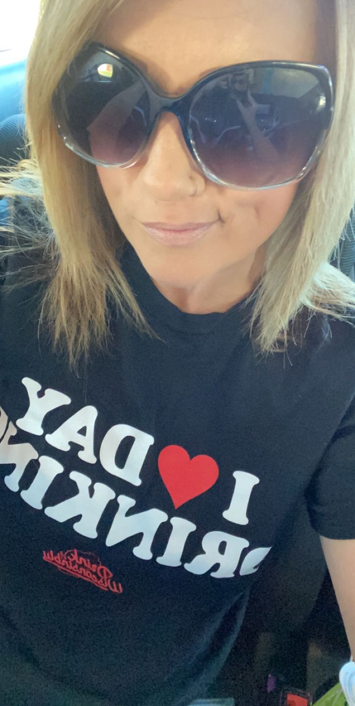 Customer photo review of "I Love Day Drinking" T-Shirt