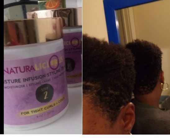 Customer photo review of Step 2: Moisture Infusion Styling Creme (For Tight Curls)