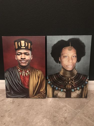 Customer photo review of The Nubian Queen - Custom Canvas
