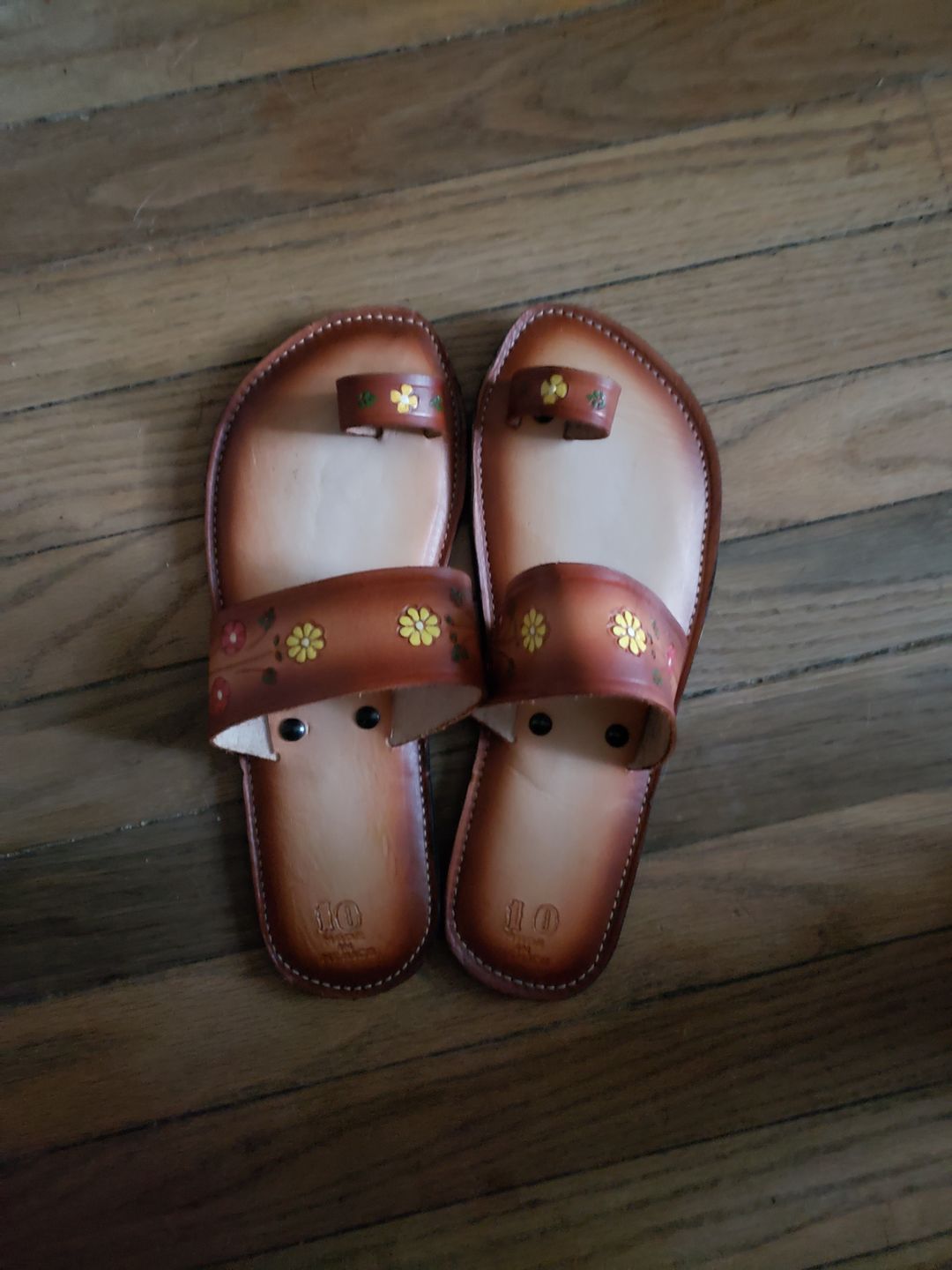 Customer photo review of Boho Flower Power Sandals