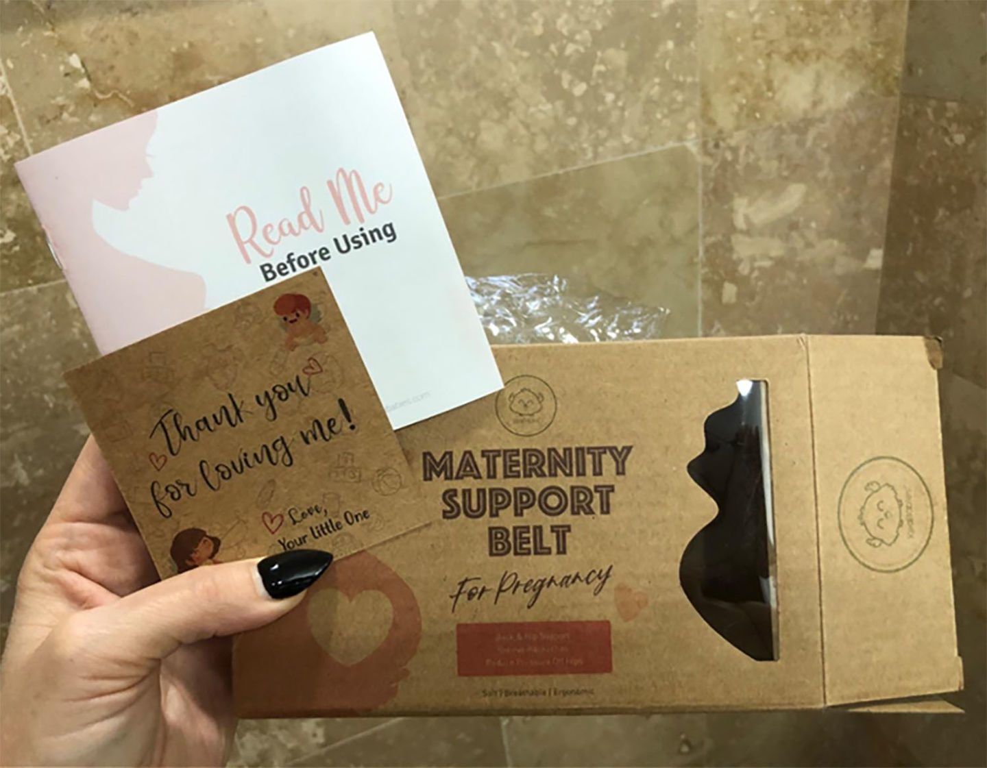 Customer photo review of Pregnancy Belly Support Belt