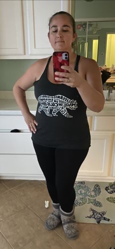 Customer photo review of Made In California Bear Black Tank
