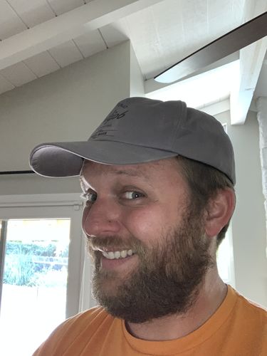 Customer photo review of Big Curved Brim Hat, Grey