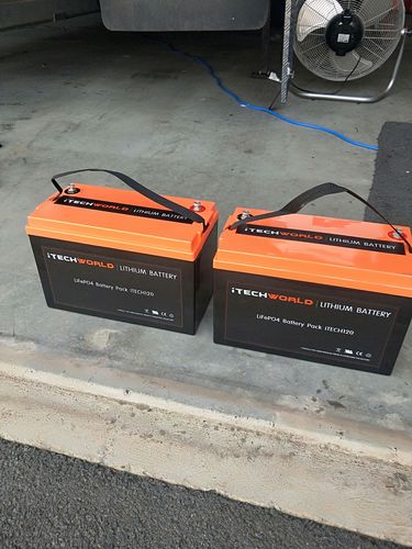Customer photo review of iTECH120X 12V 120Ah Lithium Ion Battery LiFePO4 Deep Cycle Camping RV Solar