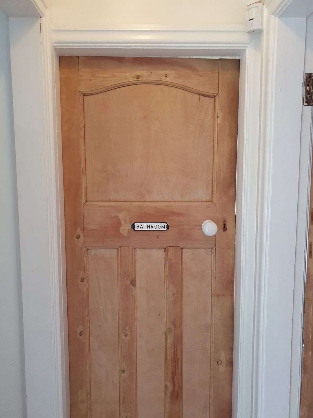 Customer photo review of Bathroom Door Sign