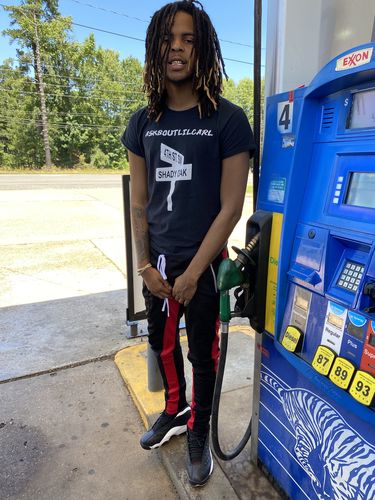 Customer photo review of Premium Side Stripe Zip Pocket Track Pants (Black - Yellow)