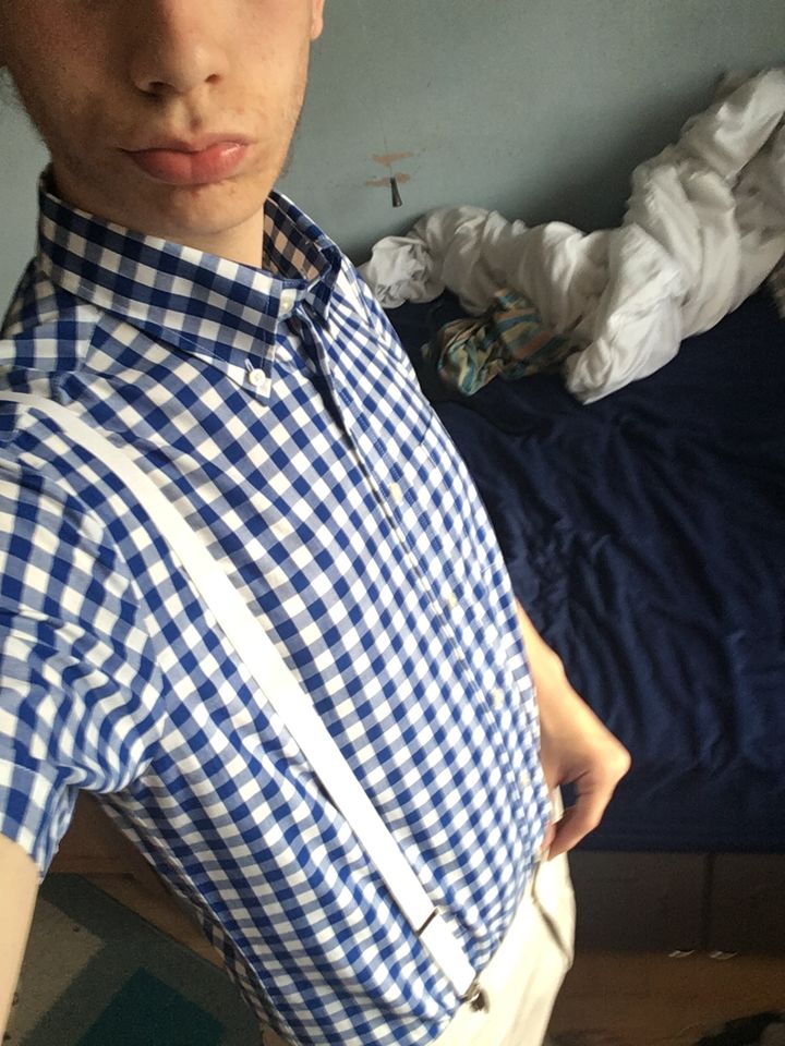 Customer photo review of Sta Prest Trousers - Stone
