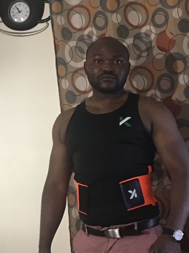 Customer photo review of Men's Hot Power Waist Shaper Belt
