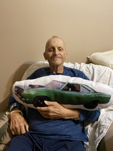 Customer photo review of Create A Custom Car Pillow
