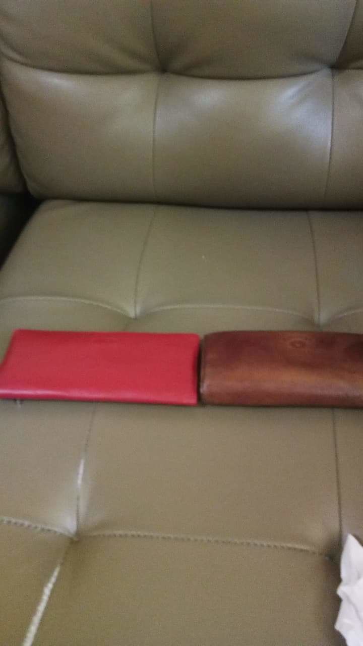 Customer photo review of Leather Executive Red