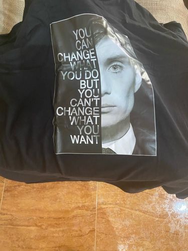 Customer photo review of Tommy Quotes T-shirt