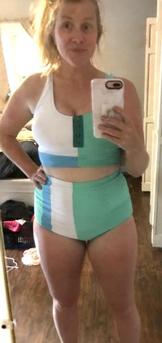 Customer photo review of Beach Babe Top | Mint | Final Sale
