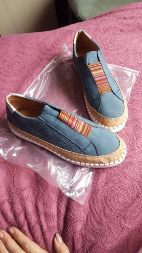 Customer photo review of Women Casual Sneakers, Flat Bottom Shoes, Arch Support Shoes [Limited time offer: Pay 2 Get 3]
