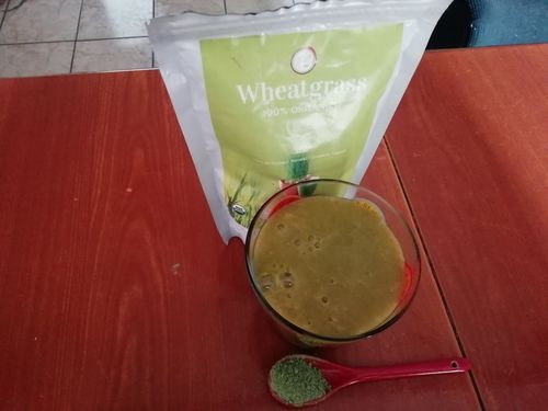 Customer photo review of Wheatgrass (Pasto de trigo) organica en polvo
