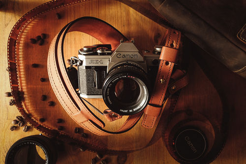 Customer photo review of No.57 | Leather Camera Strap