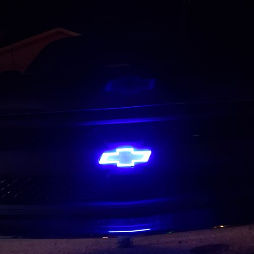 Customer photo review of CHEVROLET Front logo car led 4D cold light lamp