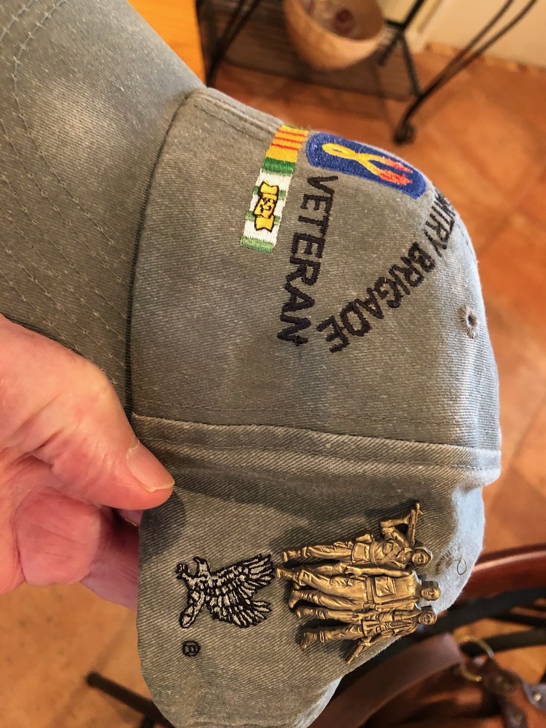 Customer photo review of Vietnam Veteran Pin
