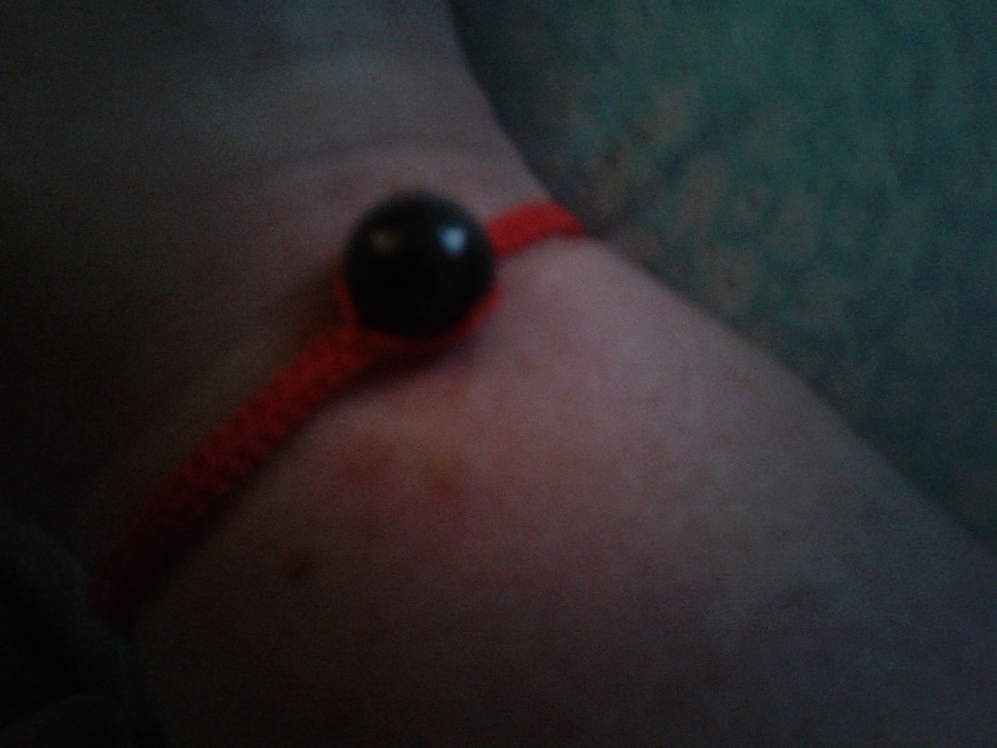 Customer photo review of Rainbow Obsidian Lucky Bracelet