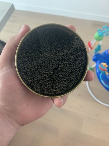 Customer photo review of Classic White Sturgeon Caviar