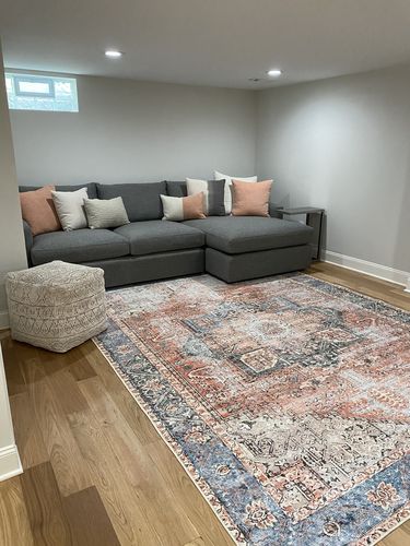Customer photo review of The Rug Collective­™ Distressed Vintage Cezanne Terracotta Sky Area Rug