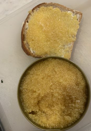 Customer photo review of Albino Sturgeon Caviar