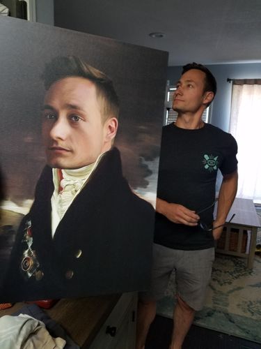Customer photo review of The Count - Custom Canvas