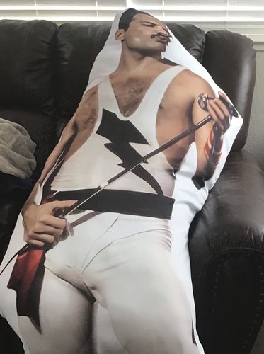 Customer photo review of Create A Custom Human Size Pillow