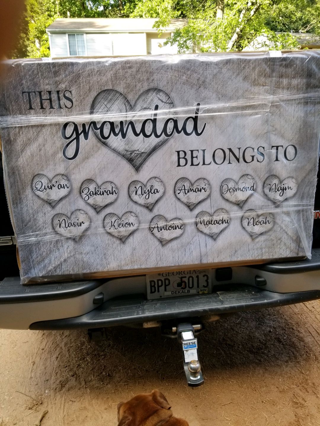 Customer photo review of Personalized "This Grandma Belongs To" Premium Canvas