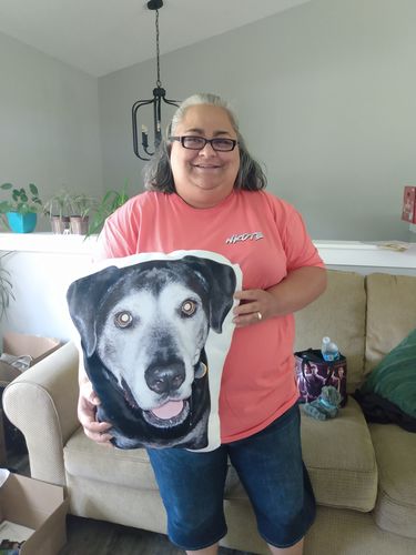 Customer photo review of Create A Custom Object Pillow