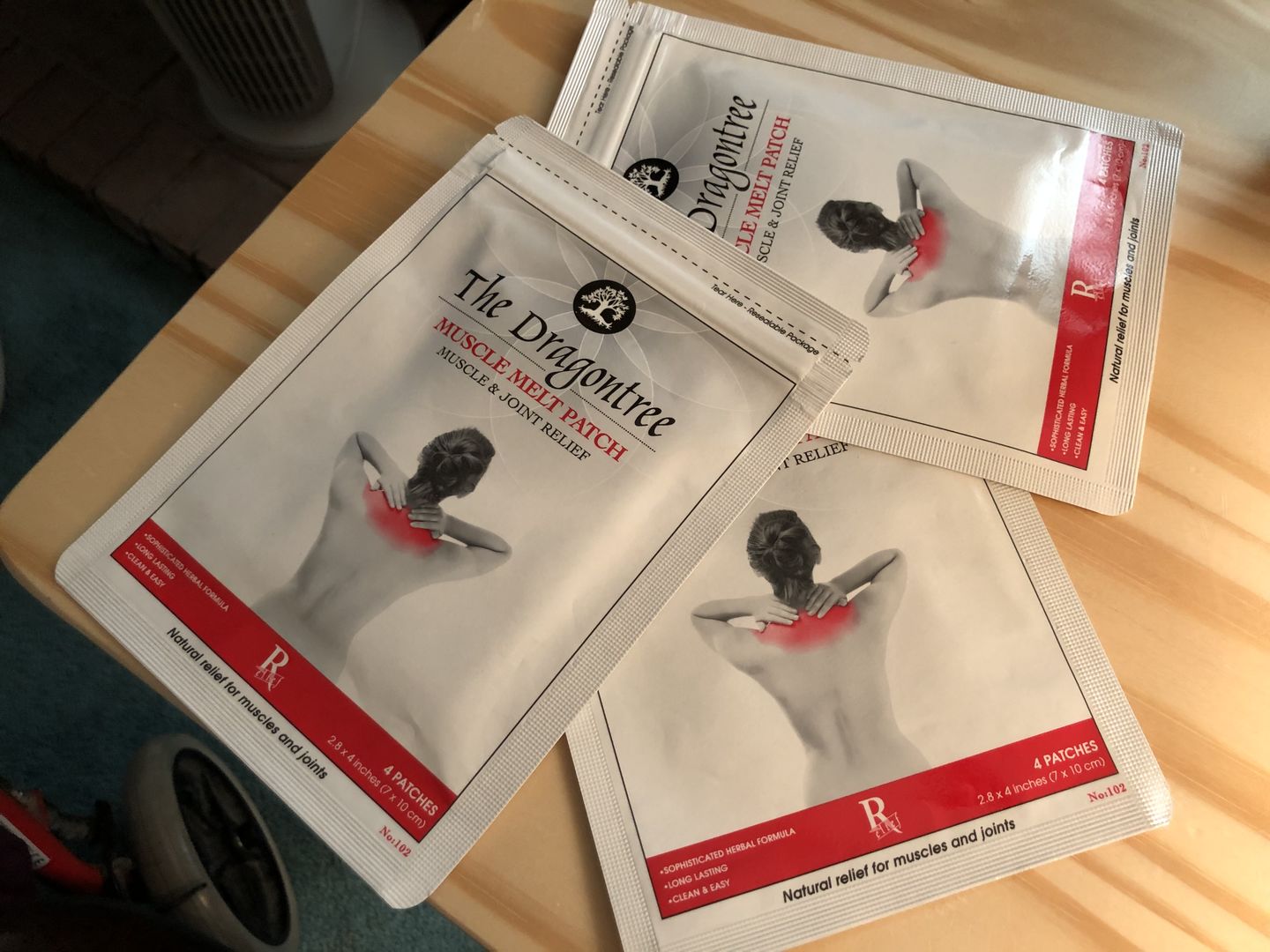 Customer photo review of Muscle Melt Patch