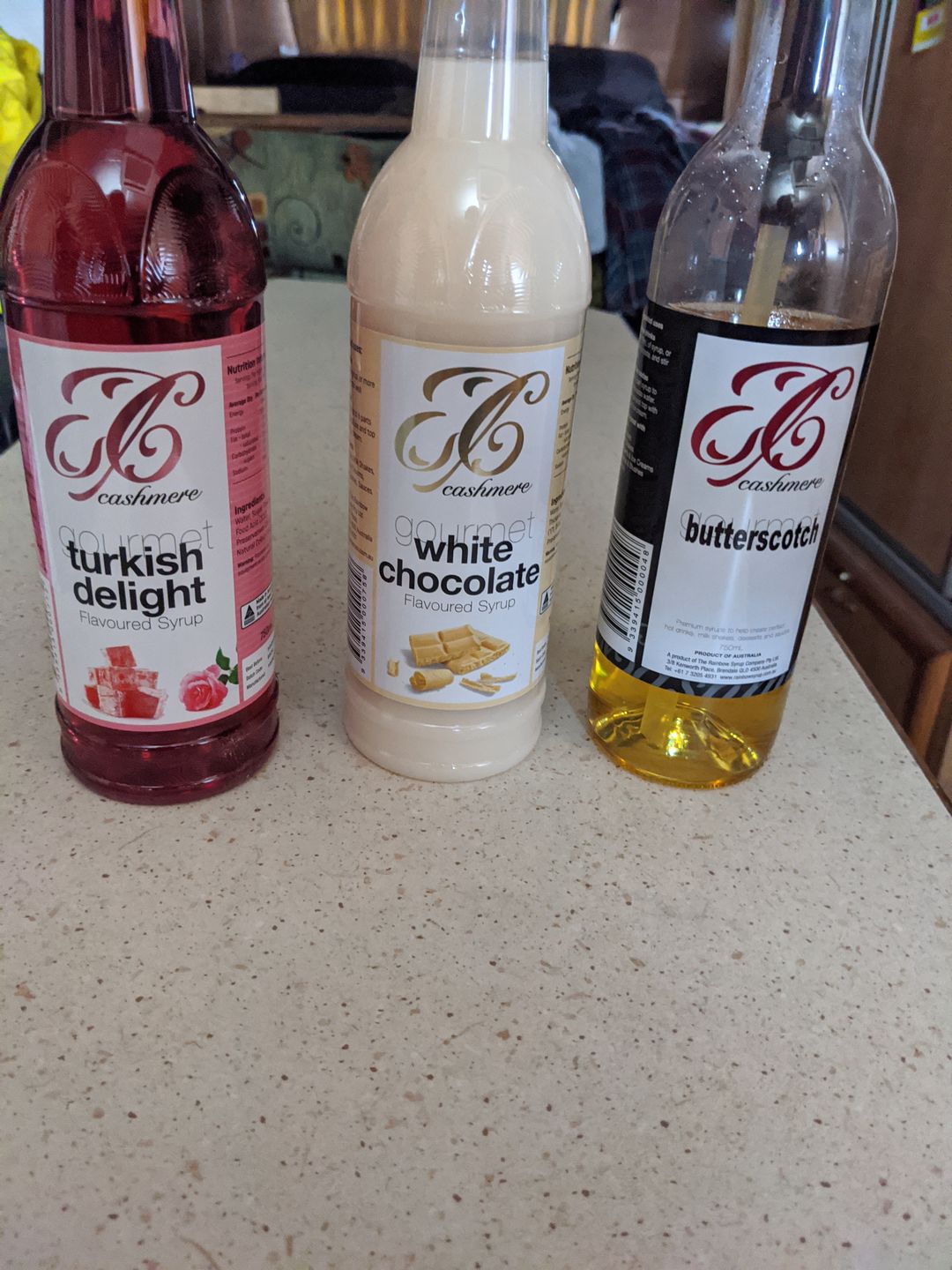 Customer photo review of Butterscotch Coffee Syrup