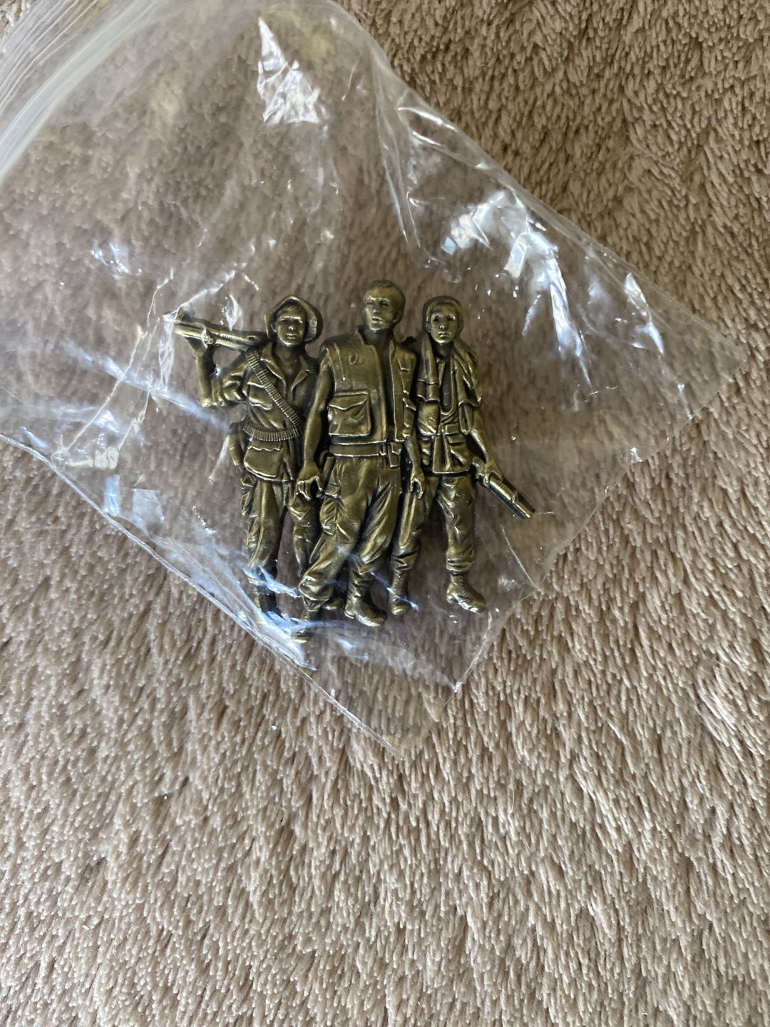 Customer photo review of Vietnam Veteran Pin