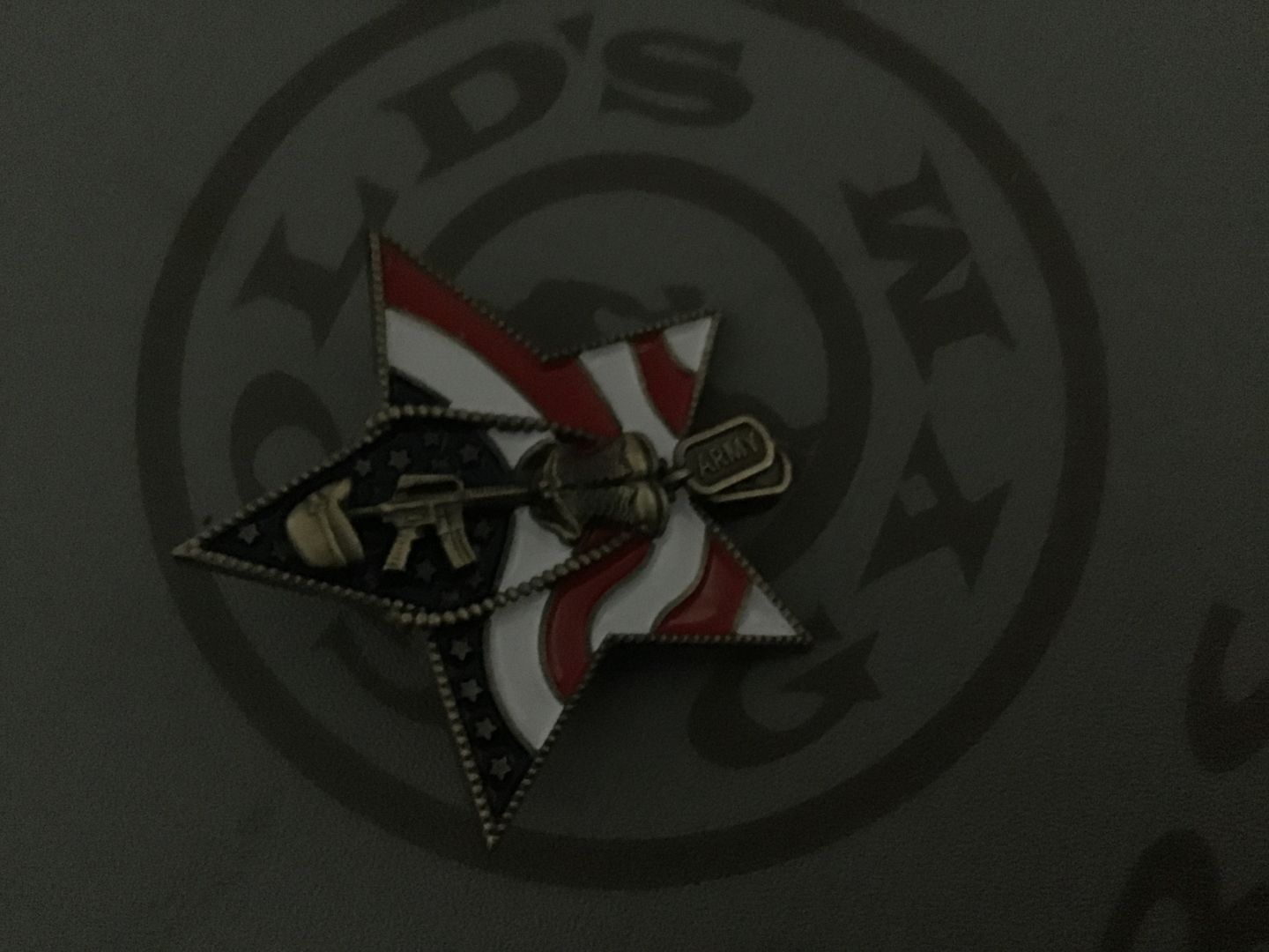 Customer photo review of US Army Veteran Pin
