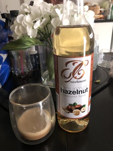 Customer photo review of Hazelnut Coffee Syrup