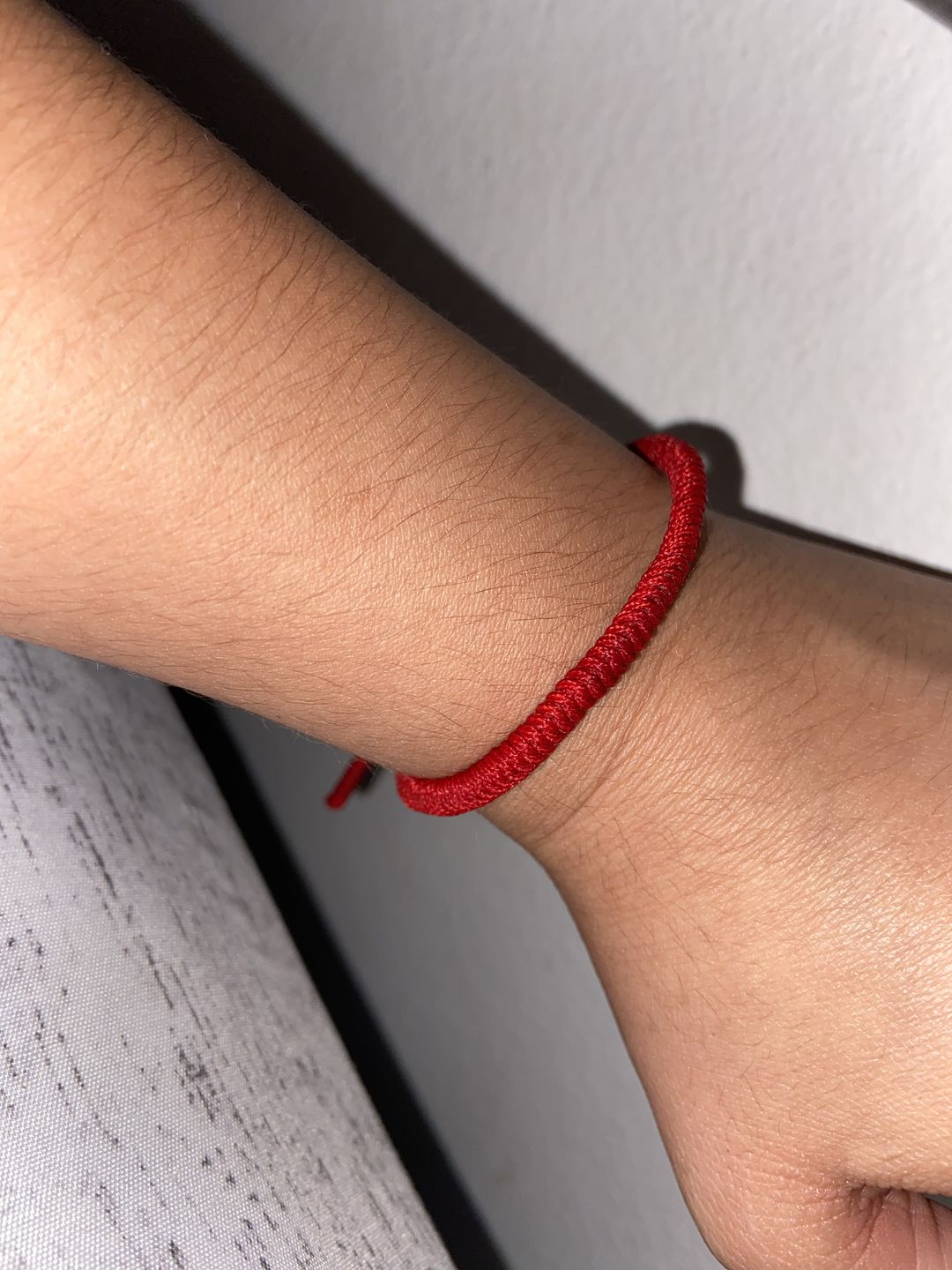 Customer photo review of Tibetan Buddhist Handmade Lucky Knots Bracelet