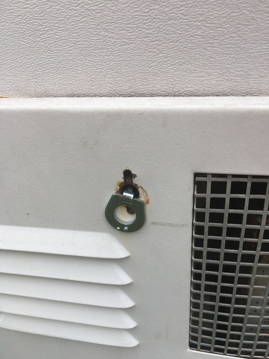 Customer photo review of Metal Cam Lock Water Heater Door