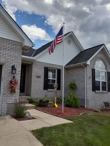 Customer photo review of Liberty Telescoping Flagpole with Optional Solar Light