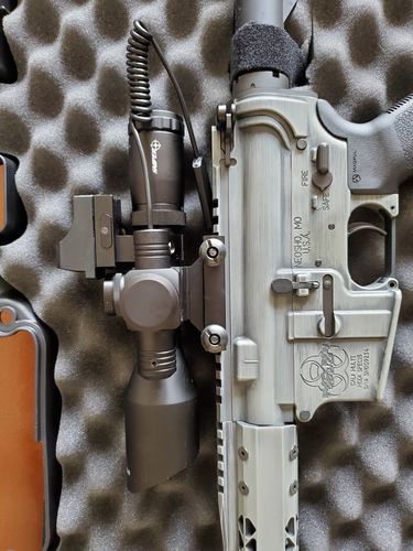 Customer photo review of ST 2.5-10x40 Tactical Rifle Scope Combo R/G Mil-dot illuminated Green Laser with Red Dot Sight