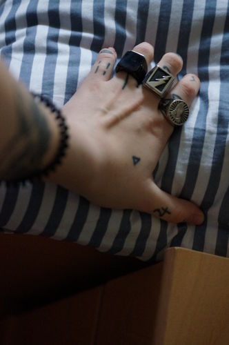 Customer photo review of SQUARE BLACK RING