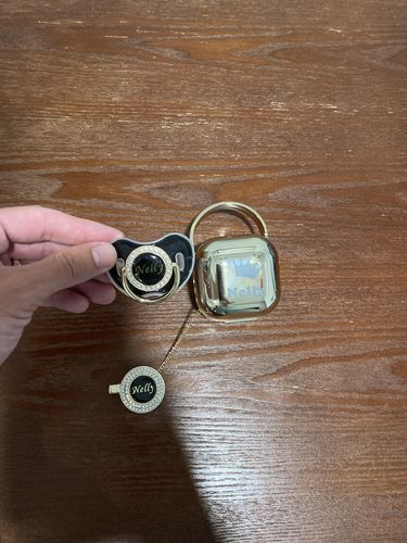 Customer photo review of Custom options for Luxury Pacifier™