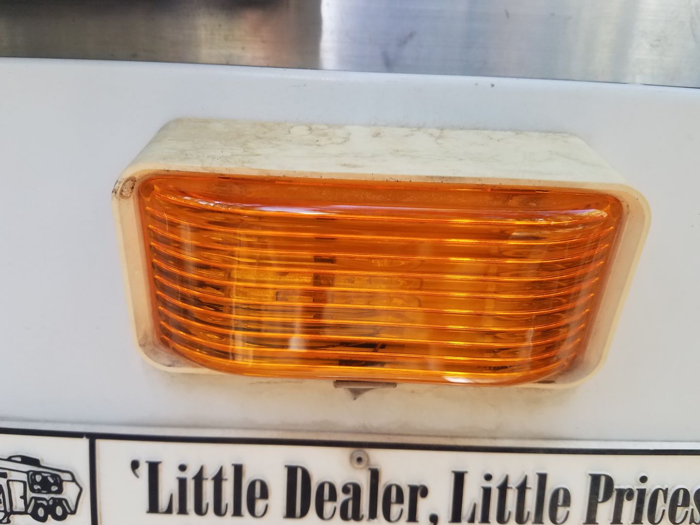 Customer photo review of Amber Porch Lamp Lens