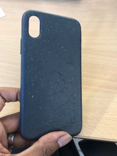 Customer photo review of Eco Friendly iPhone X / XS Phone Case - Our Planet in Charcoal Black